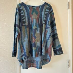 Inoah, Tunic Sweater, Large, Southwestern Style